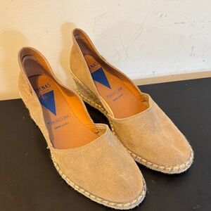 Beige Espadrille Flats for Women